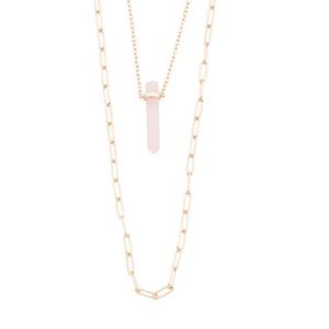 ALL SAINTS - NEW ✨ Semi Precious Gemstone Necklace- Gold